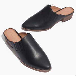 Madewell “Lanna” Black leather mule- size 8.5